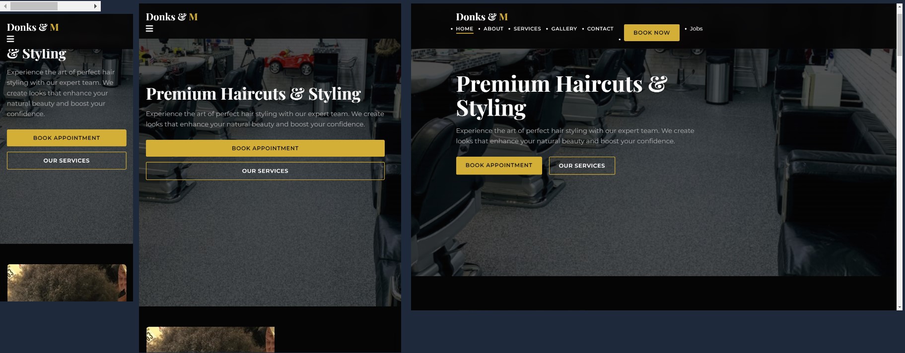 S&M Unisex Salon - Service Business Website