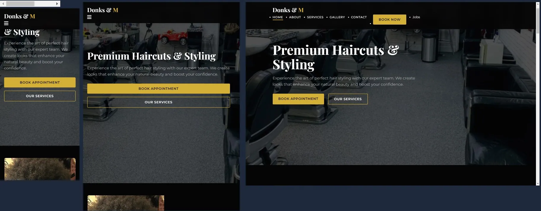 S&M Unisex Salon - Service Business Website